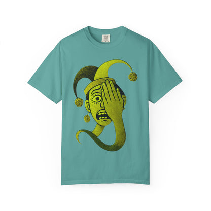 Garment-Dyed T-shirt 'i can't see' Design
