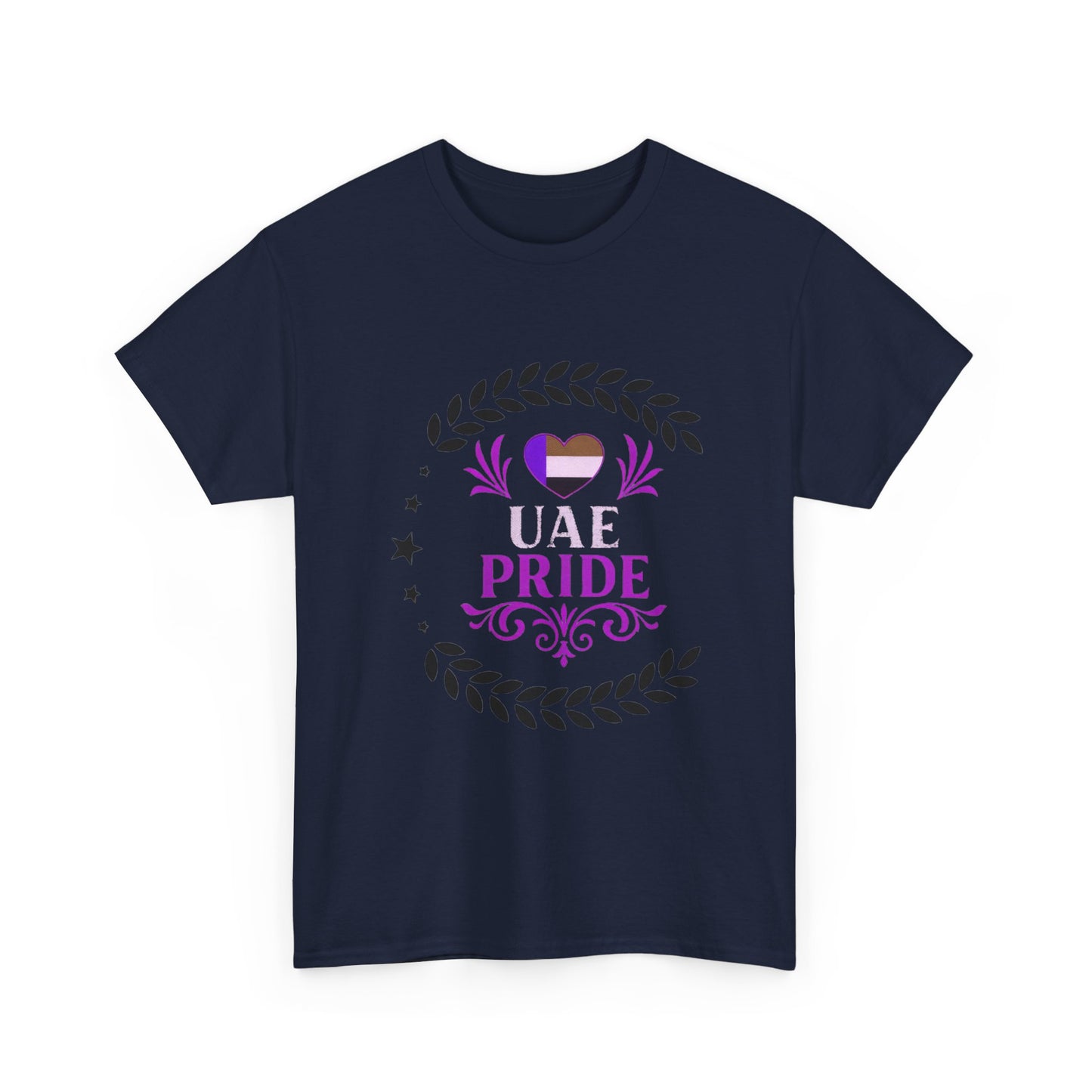 UAE Pride Unisex Heavy Cotton Tee, Pride T-Shirt, Abu Dhabi Gift, National Day Apparel, LGBTQ+ Support Tee, Casual Wear