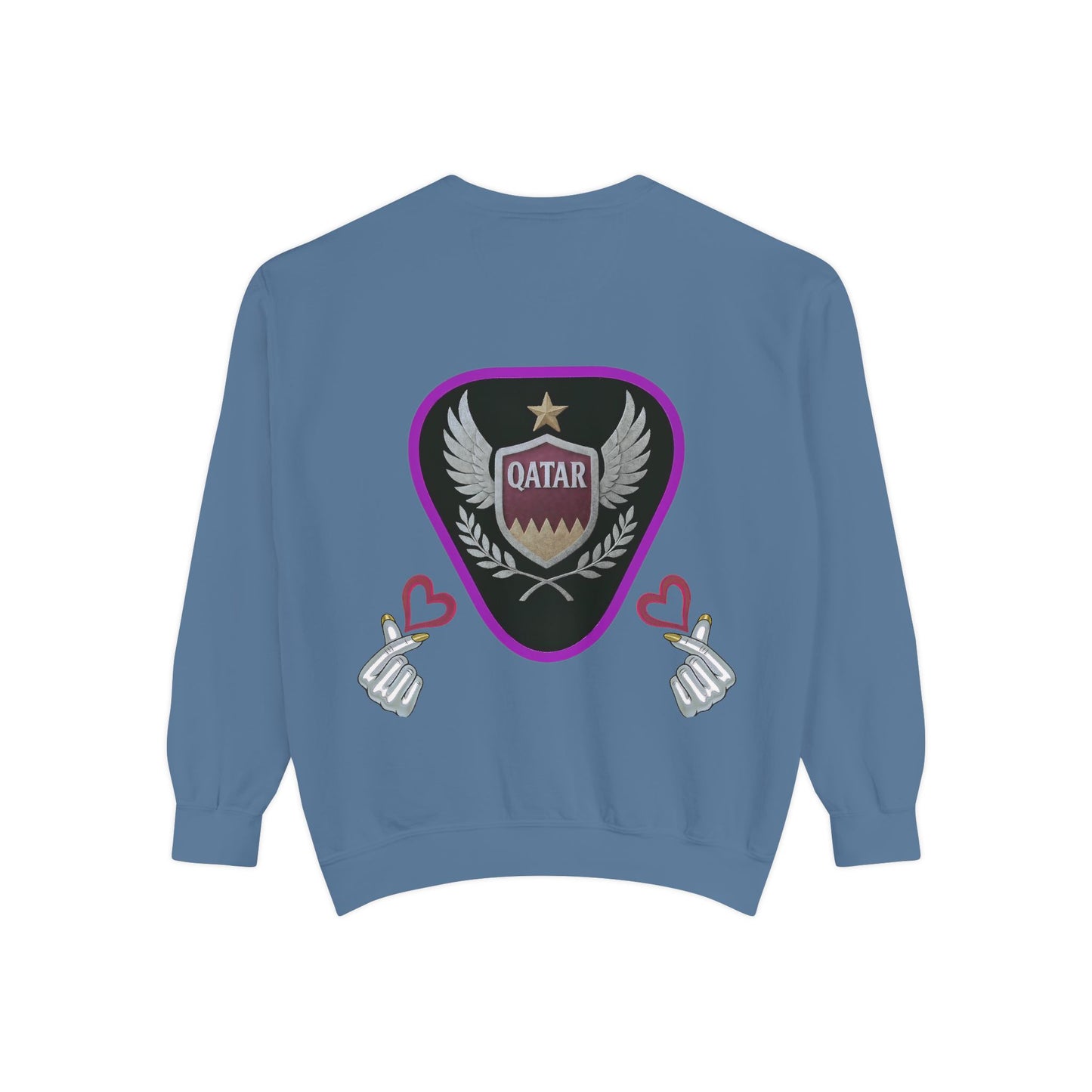 Qatar-Inspired Unisex Sweatshirt, Cozy Gift for Sports Fans, Stylish Casualwear, Travel Apparel, Souvenir from Qatar