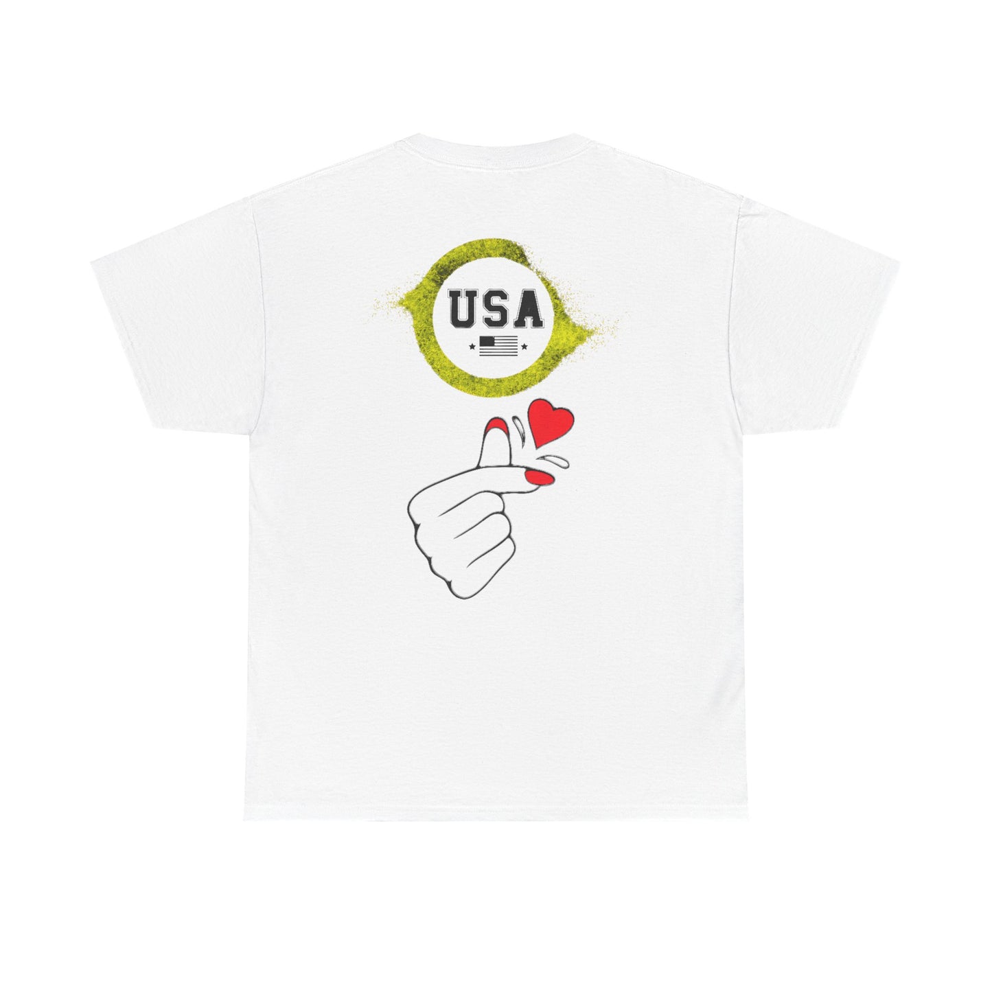 USA Love Graphic Tee, Unisex Cotton Shirt for Holidays, Gifts, Events, Patriotic Wear, Fun Fashion