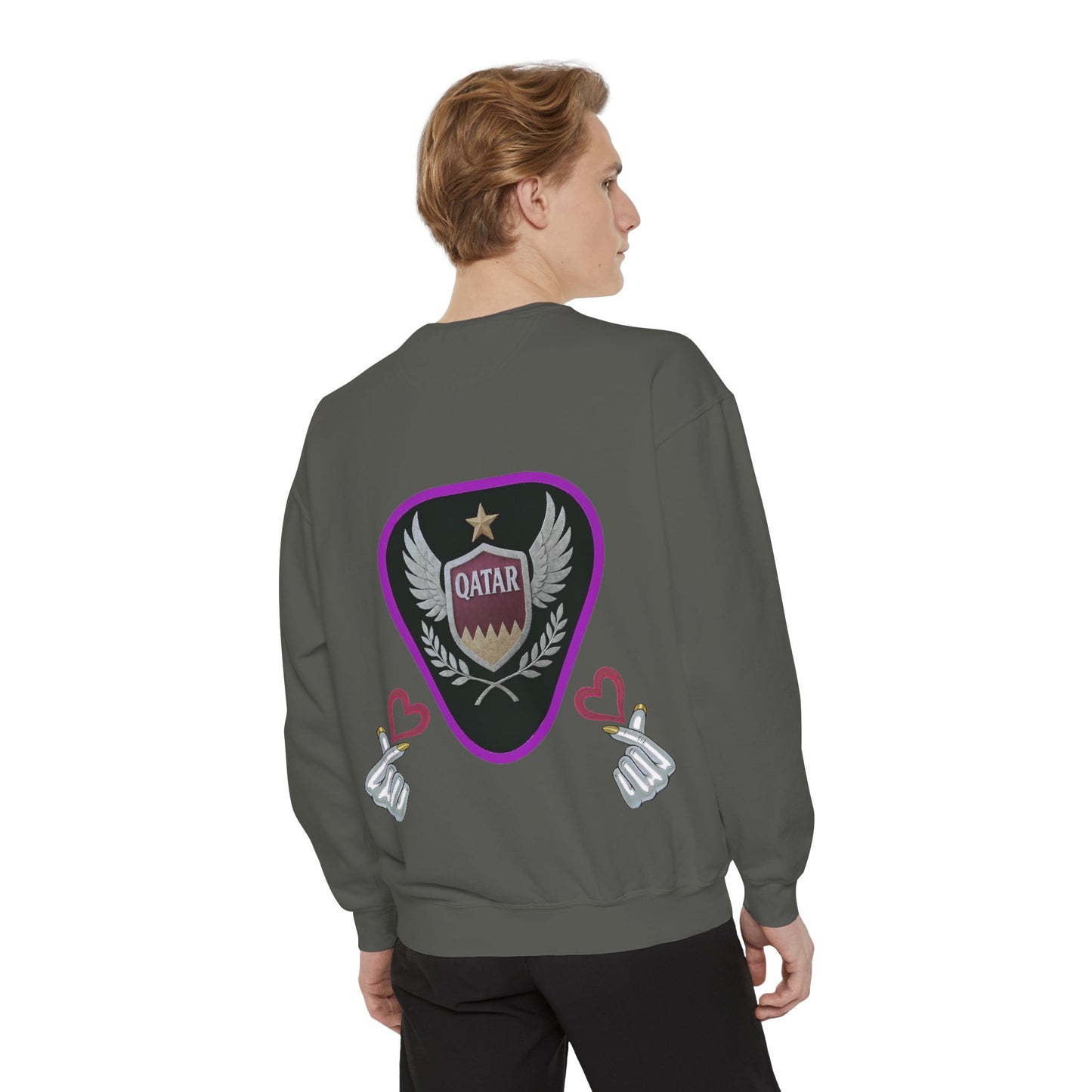 Qatar-Inspired Unisex Sweatshirt, Cozy Gift for Sports Fans, Stylish Casualwear, Travel Apparel, Souvenir from Qatar