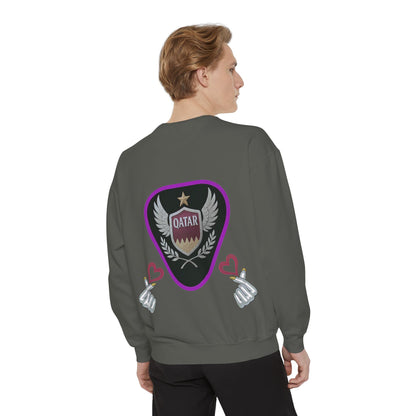 Qatar-Inspired Unisex Sweatshirt, Cozy Gift for Sports Fans, Stylish Casualwear, Travel Apparel, Souvenir from Qatar