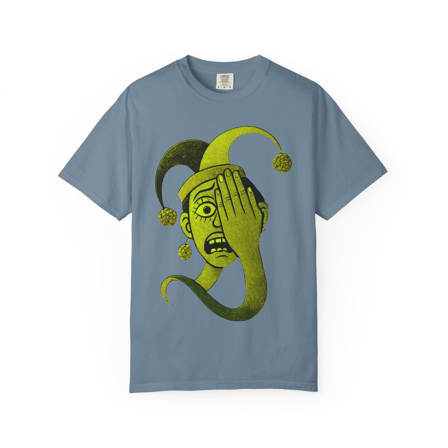 Garment-Dyed T-shirt 'i can't see' Design