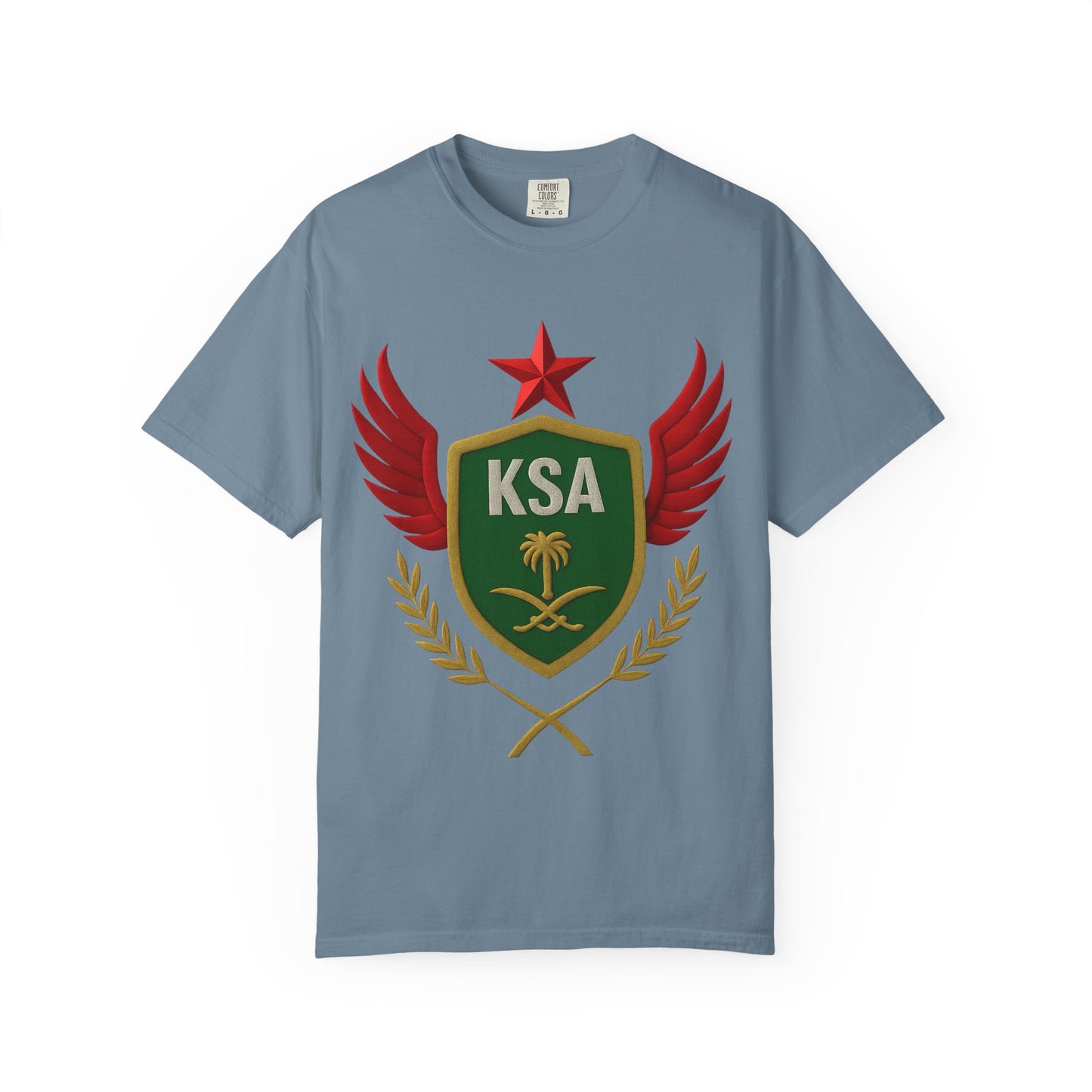 KSA Inspired Unisex Garment-Dyed T-shirt | Casual Style Tee, Graphic Shirt, Unique Design, Gift for Fans, Summer Fashion