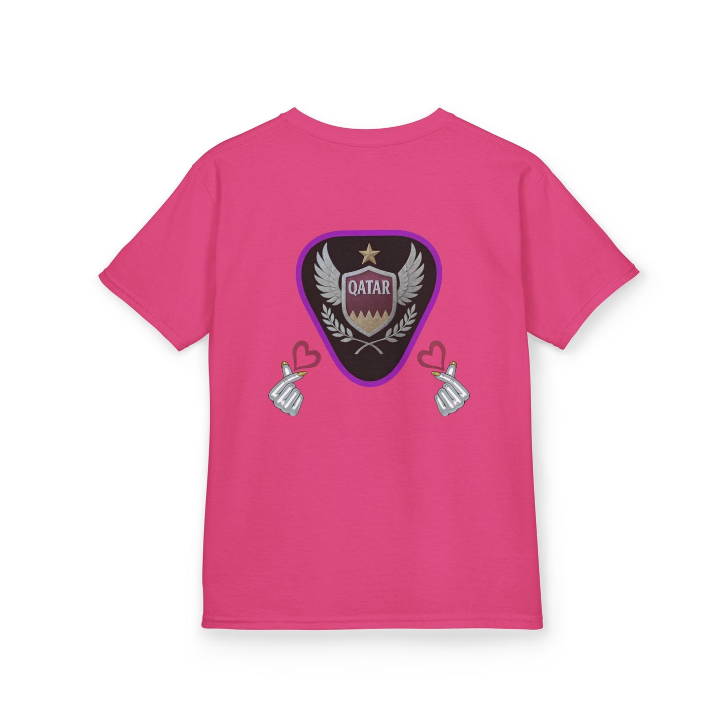 Kids' Fun Graphic Tee, Casual Kids T-Shirt, Cute Kids Top, Qatar Themed Shirt, Gift for Young Fans