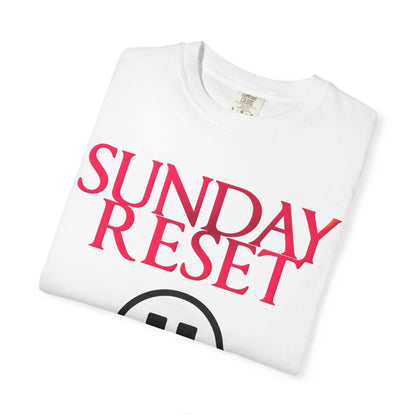 T-Shirt Sunday Reset Unisex Garment-Dyed