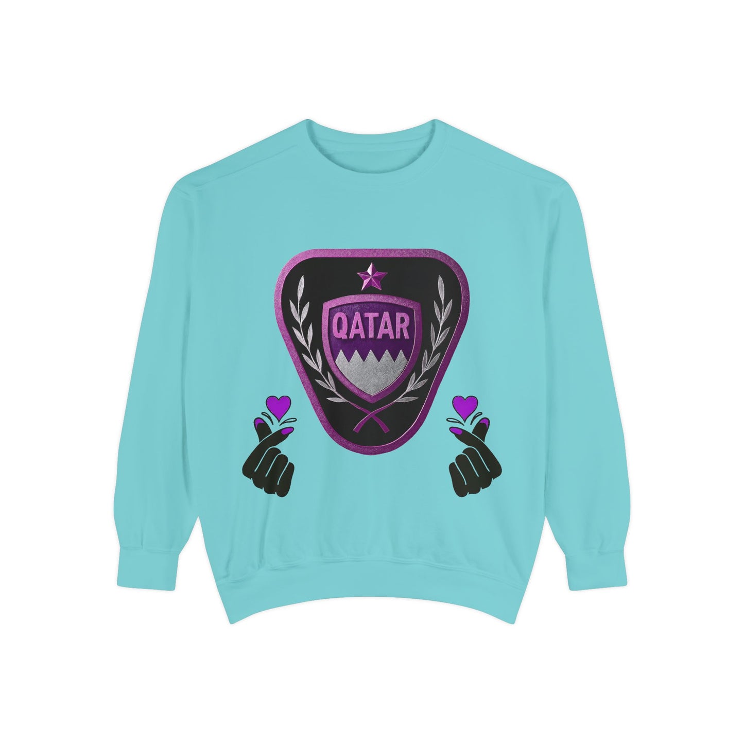 Qatar-Inspired Unisex Sweatshirt | Cozy Fashion for Sports Fans, Travel Lovers, Gift for Holidays, Casual Wear