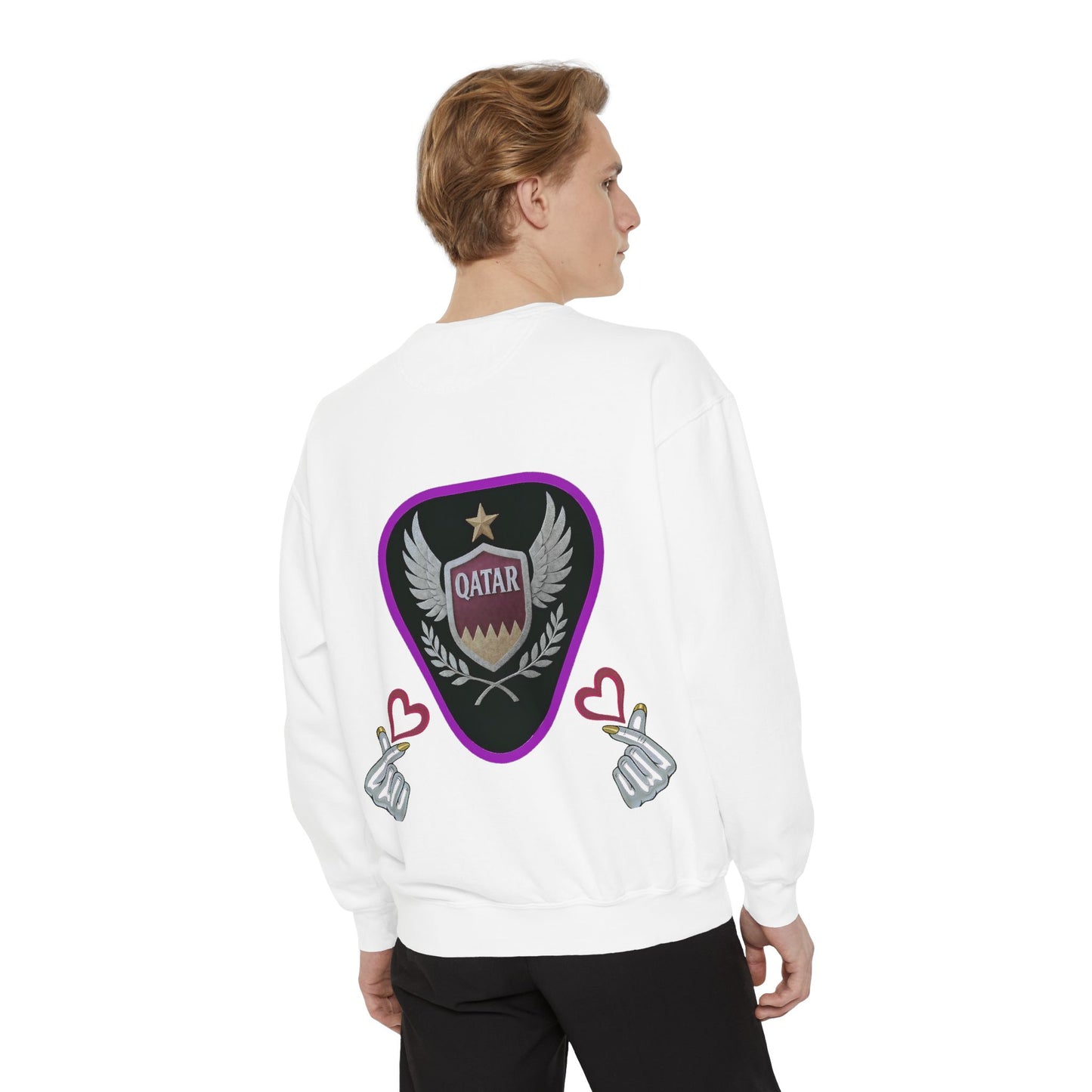Qatar-Inspired Unisex Sweatshirt, Cozy Gift for Sports Fans, Stylish Casualwear, Travel Apparel, Souvenir from Qatar