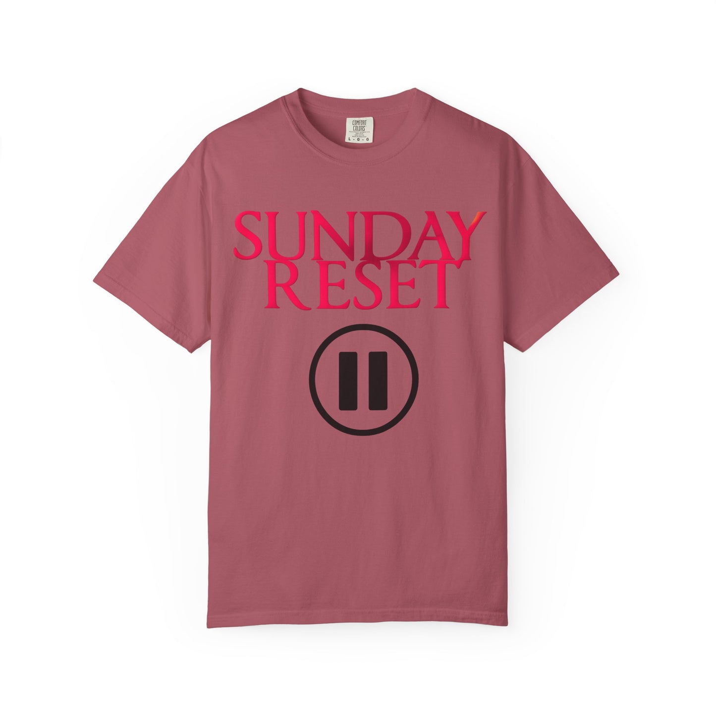 T-Shirt Sunday Reset Unisex Garment-Dyed